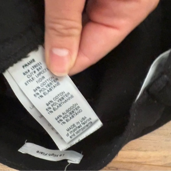 Frame Le High Flare Black Jeans - Picture 9 of 9